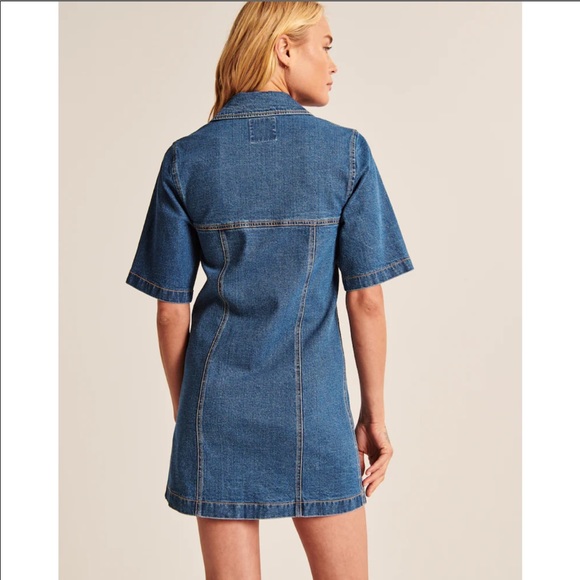Abercrombie and Fitch A line denim mini dress - Picture 7 of 9